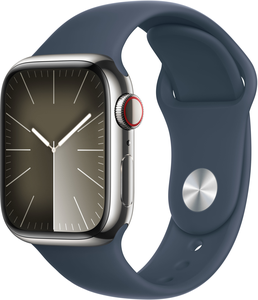 Apple Watch S9 9 LTE 41mm Stahl silber