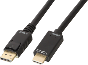 Cable LINDY DisplayPort - HDMI 0,5 m
