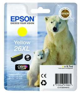 Epson 26XL Claria Ink Yellow