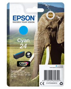 Encre Epson 24 Claria, cyan