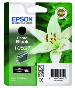 Tinta EPSON T0591, negro fotogr.