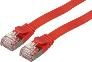 EFB Patch Cable Flat RJ45 U/FTP Cat6a Red