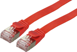 Patch Cable Flat RJ45 U/FTP Cat6a 0.25m