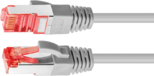 Patch Cable RJ45 S/FTP Cat6 0.5m Grey
