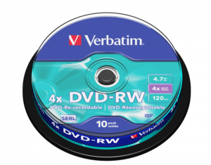 Verbatim DVD-RW 4.7GB 4x SP (10)