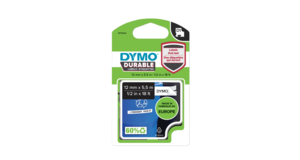 Dymo D1 Label Tape Black/White 12mm