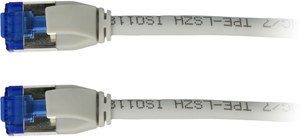 Patch Cable RJ45 S/FTP Cat6a 0.5m Grey