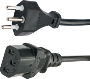Netzkabel StromSt - C13 5 m schwarz