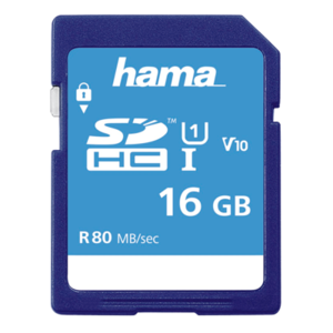 Carte SDHC 16 Go Hama Memory Fast