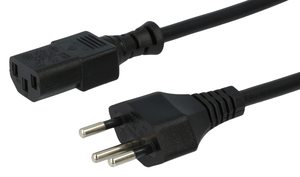 Power Cable T12/m - C13/f 2m Black
