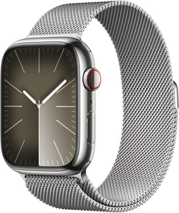 Apple Watch S9 9 LTE 45mm inox, argent