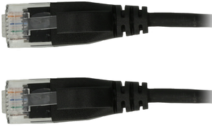 Câble patch RJ45 U/UTP Cat6a 0,5 m noir