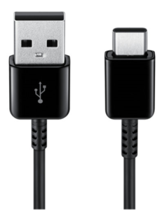 Cable Samsung USB-A - USB-C 1,5 m negro