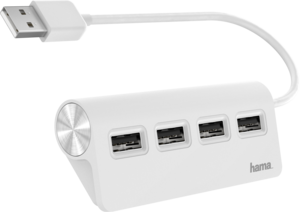 Hama USB Hub 2.0 4-port White