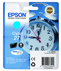 Encre Epson 27, cyan