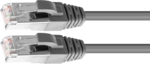 Patch Cable RJ45 S/FTP Cat6 0.3m Grey