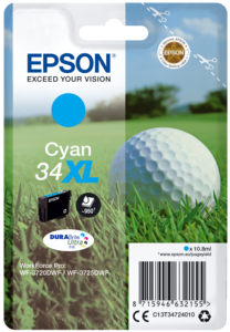 Epson 34XL Tinte cyan