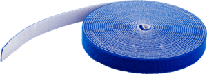 Hook-and-Loop Cable Tie Roll 7.62m Blue
