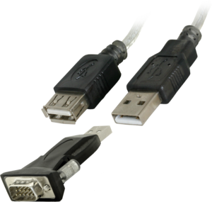 DB9 (RS232) (m) - USB-A (m) adapter