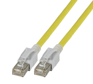 Patch Cable RJ45 S/FTP Cat6a LED 0.5m Ye