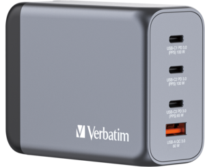 Verbatim 200 W 4-Port GaN Ladeadapter