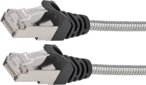 Delock Patch Cable RJ45 U/FTP Cat6a Silver Metal Jacket AWG 26