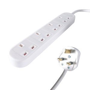 Connekt Gear 4 Way Power Ext. Lead White