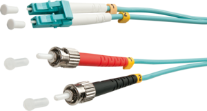 LINDY FO Duplex Patch Cable LC-ST OM3 Turquoise