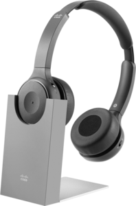 Headset Cisco 730 Carbon preto + suporte