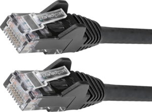 Patchkábel RJ45 U/UTP Cat6 1,5 m fekete