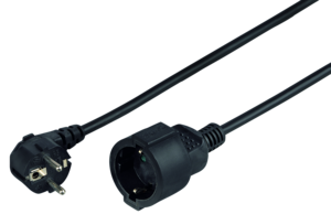 Power Cable, Ma - Fe, 5m, Black