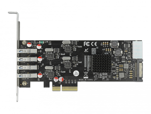 Delock 4x USB - A PCIe Interface