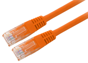 Patchkabel RJ45 U/UTP Cat5e 1 m orange