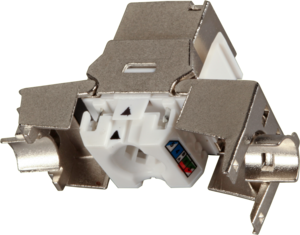 Keystone Jack 1x RJ45 STP Cat8.1