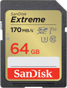 Cartão SDXC SanDisk Extreme 64 GB