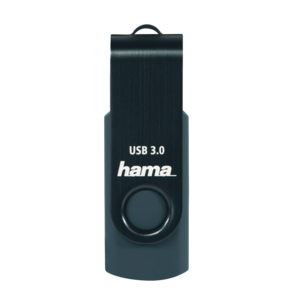 Clé USB 128 Go Hama Rotate, bleu pétrole