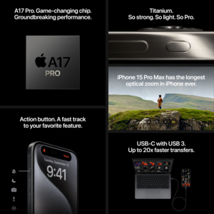 Buy Apple iPhone 15 Pro Max 1TB Natural (MU7J3ZD/A)