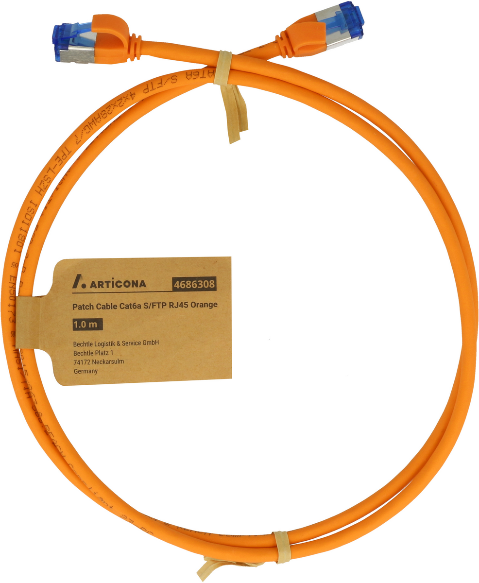 Patchkabel RJ45 S/FTP Cat6a 15 m orange (4686584) kaufen