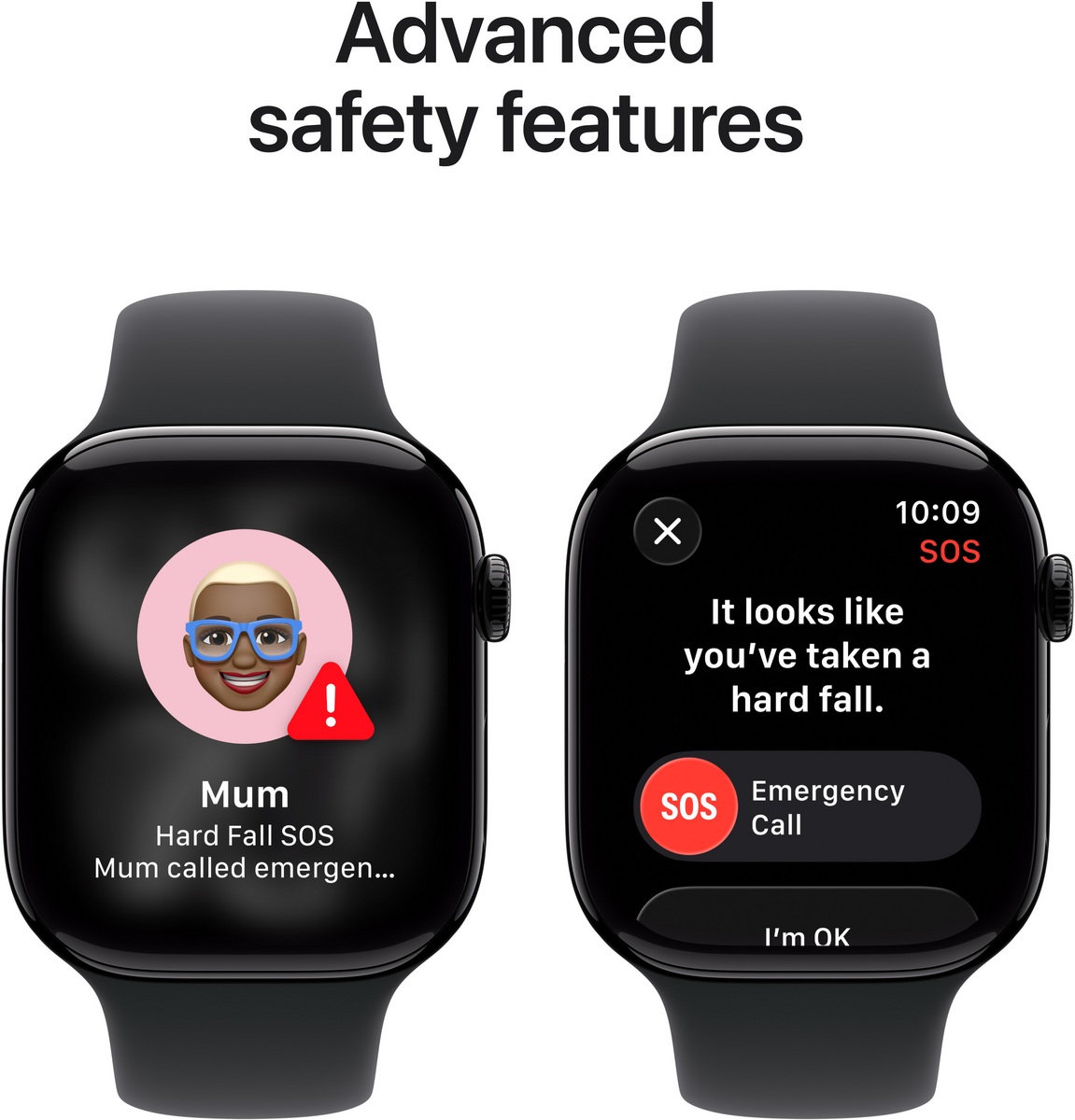 Close-up image of Apple Watch S11 GPS 46mm Alu Jet Black