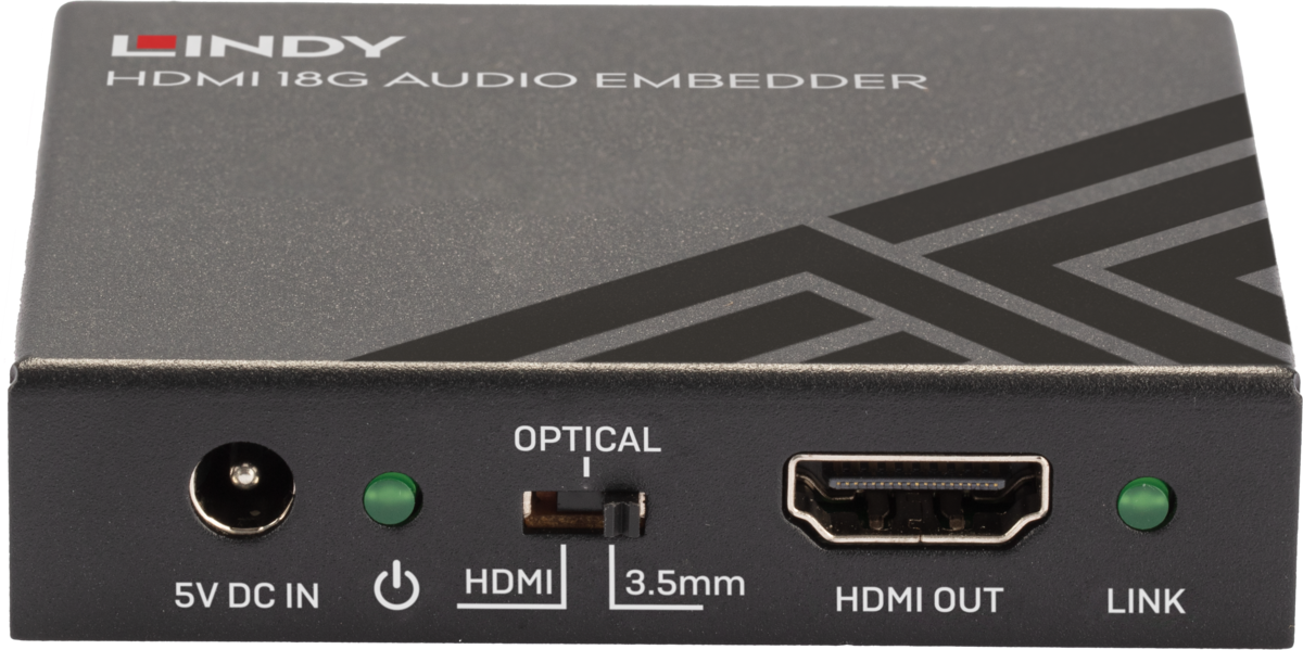 2 Way HDMI Audio Extractor & Embedder - Lindy Electronics