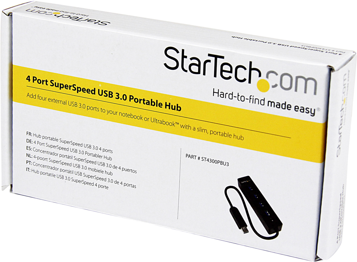 StarTech.com Hub Concentrador Portátil USB 3.0 SuperSpeed de 4