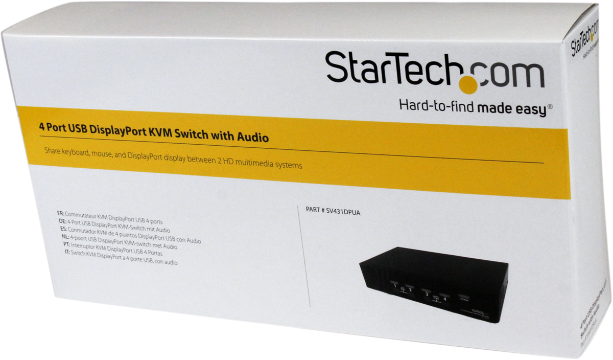 StarTech.com Switch Commutateur KVM 2 Ports USB, HDMI avec Audio