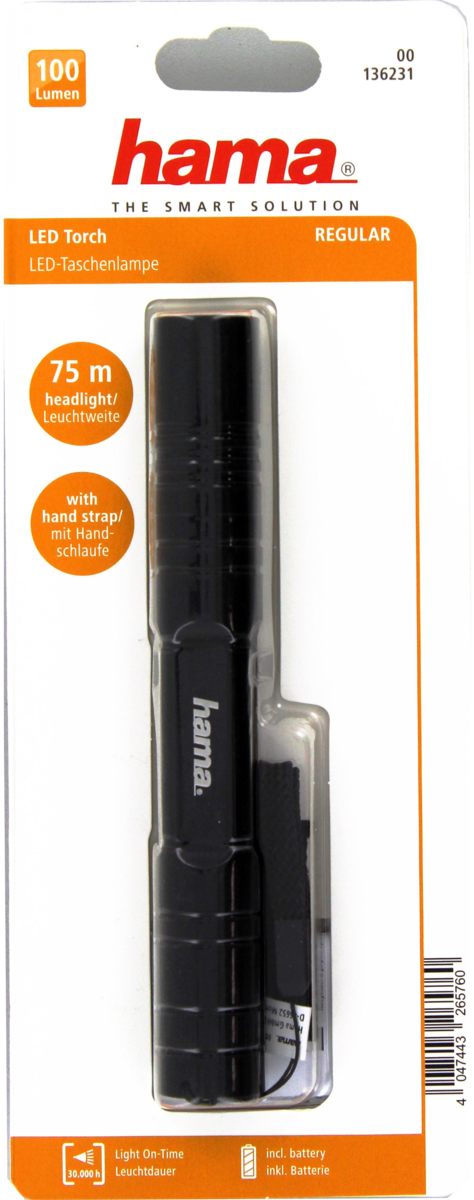 Hama Taschenlampe Regular R-147 schwarz kaufen (00136231)