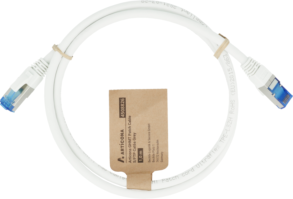 Buy Patch Cable RJ45 S/FTP Cat6a 0.25m White (4512158)