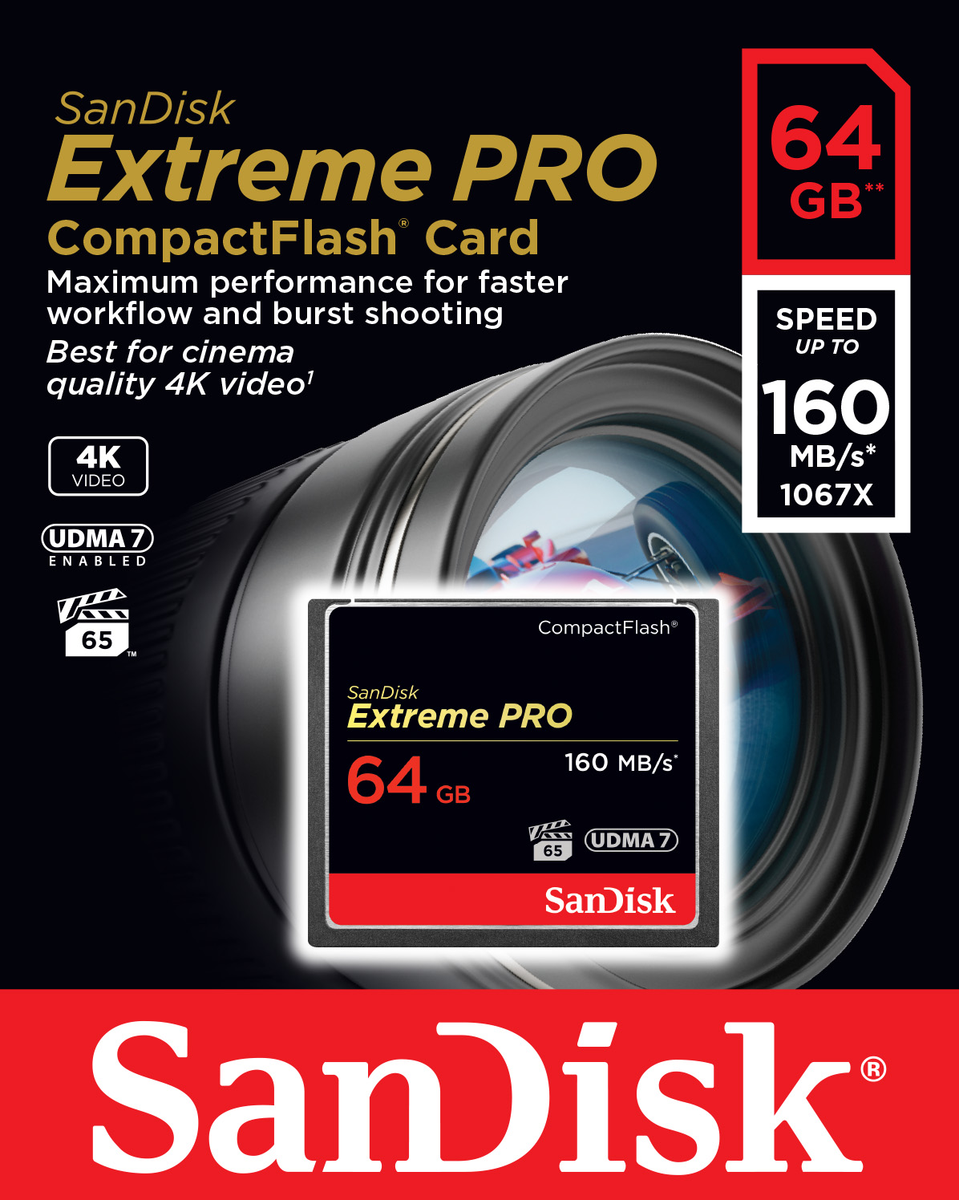 Tarjeta SD Sandisk Extreme Pro 64GB SDSDXXU-064G-GN4IN