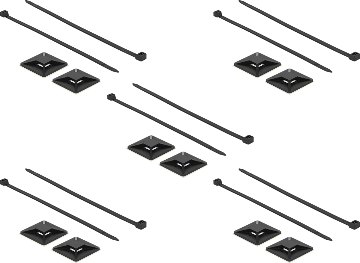 Link LKFCT Kabelbinder mit Schild, 4,8 x 200 mm, 100 Stück