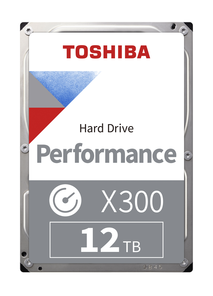 Close-up image of toshiba x300 performance hdd 12tb komponentko