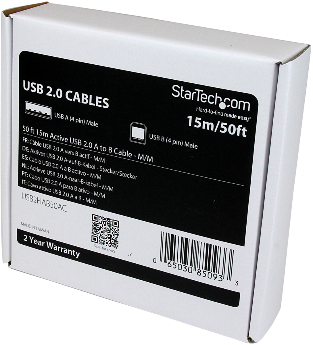 StarTech.com Câble USB 3.0 actif USB-A vers USB-B de