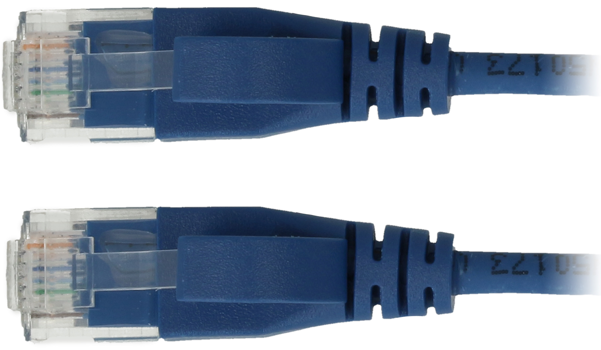 Câble Réseau Ethernet RJ45 Fin Cat6 UTP Bleu - 0,5m -  France