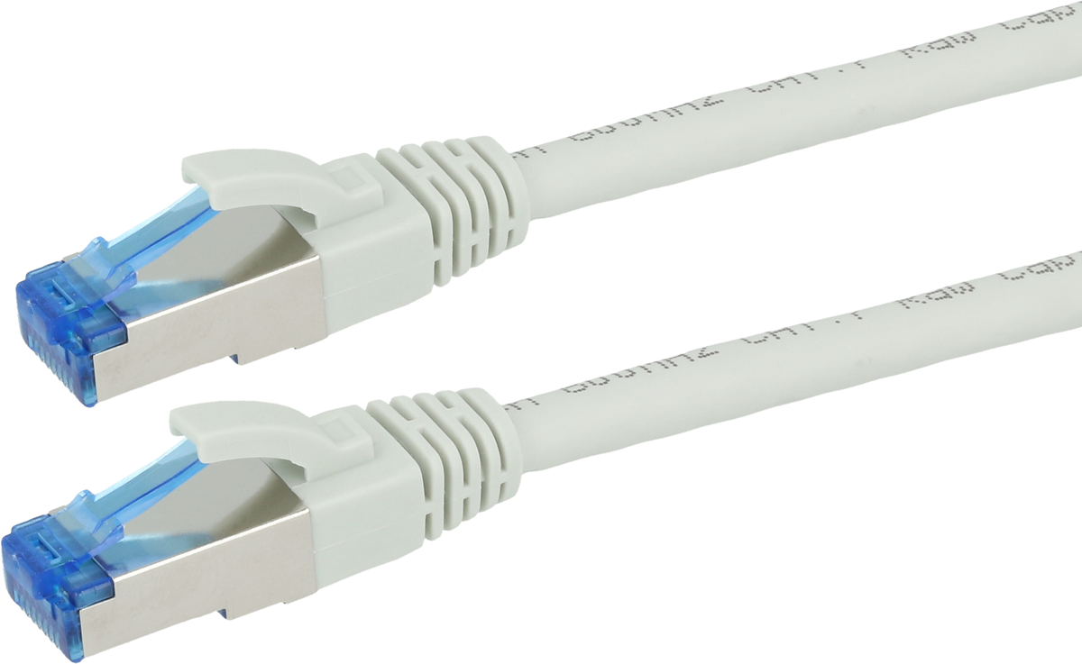 Patchkabel RJ45 S/FTP Cat6a 10 m grau (4508895) kaufen 